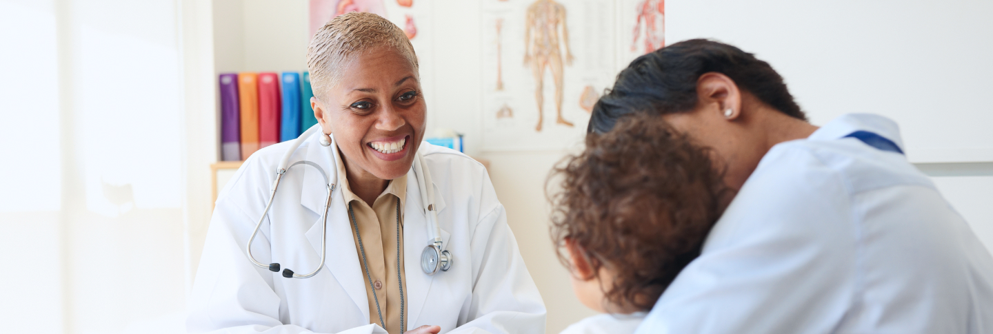 Daughter embracing her mother