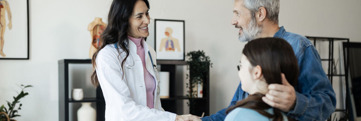 Daughter embracing her mother